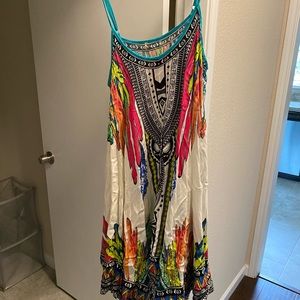 Cute bohemian bright dress